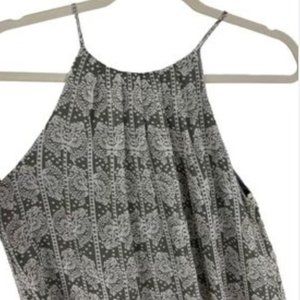 Anthropologie Blue & White Halter Dress